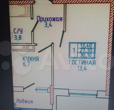 однокомнатная Юго-западный район квартира в Ставрополе