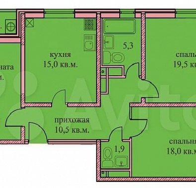 трехкомнатная Юго-западный район