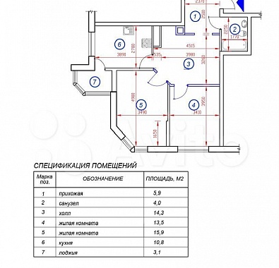трехкомнатная Форштадт квартира в Ставрополе